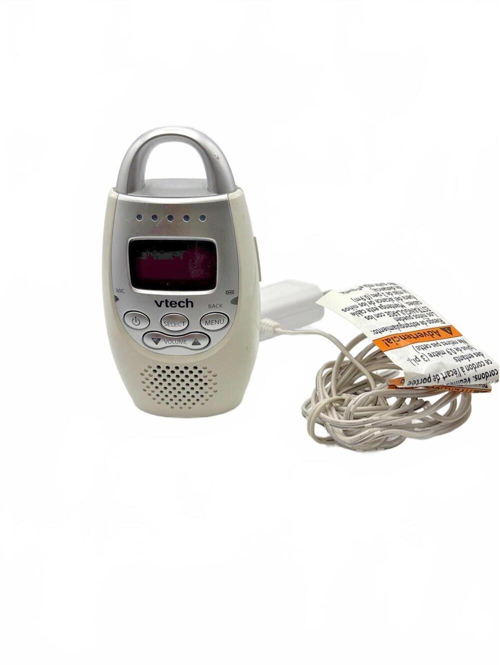 VTech DM221-2 PU White 1000ft Range Digital Audio Baby Monitor Parent